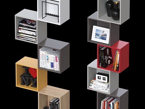  宜家Eket 5系列组合壁柜3d模型 