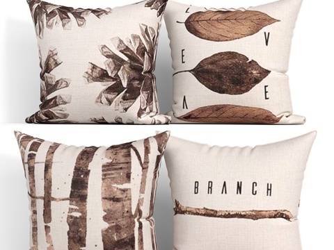  装饰抱枕套装307 GADEWAKE3d模型 