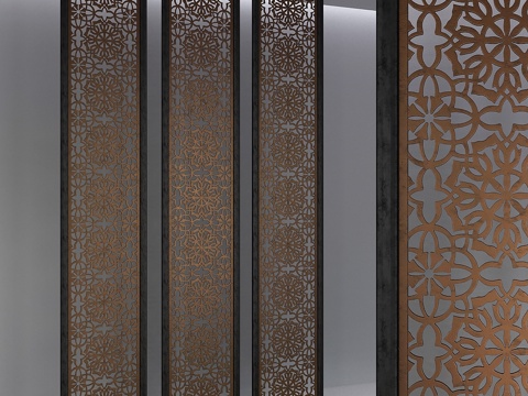  铝制屏风 Saraya3d模型 