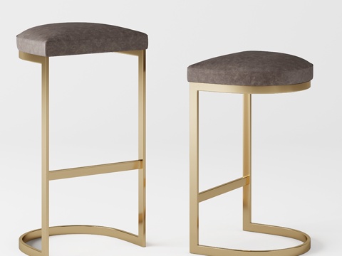  1960年代罗马无靠背凳3d模型 