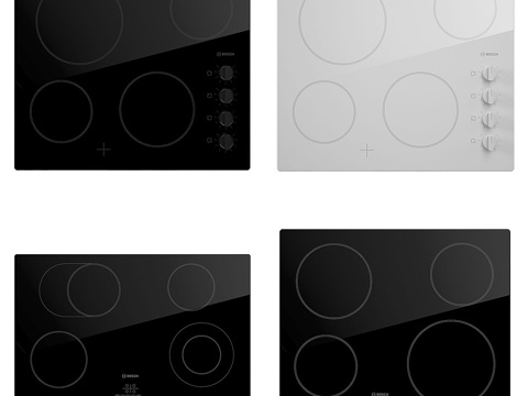  博世家电系列（陶瓷面板）3d模型 