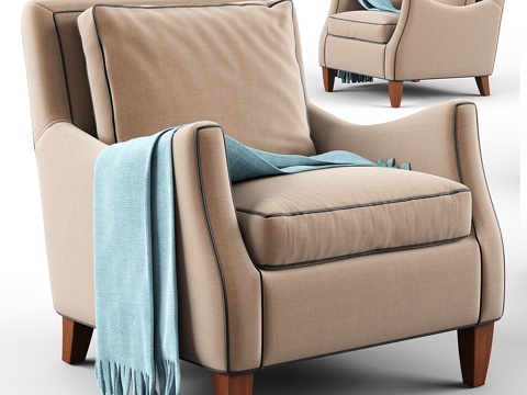  布拉克斯顿·海恩斯椅3d模型 