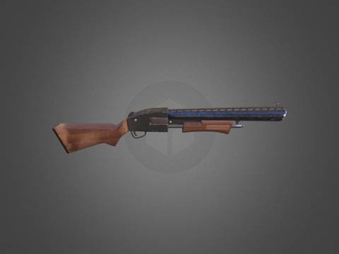  堡垒之夜粉丝泵动霰弹枪3d模型 