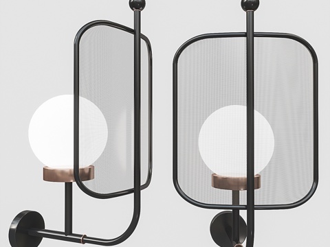  Masiero Papilio A 1G 壁灯3d模型 