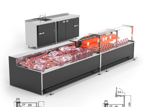  密苏里州展示柜3d模型 