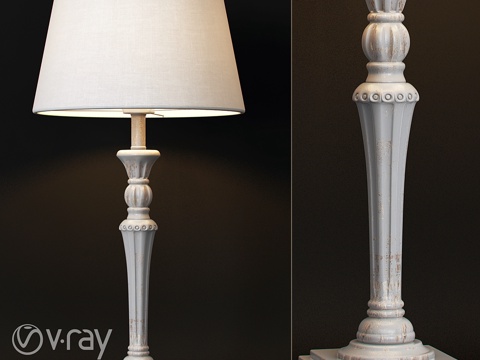  淑女台灯3d模型 