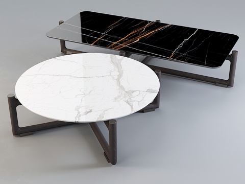  Flexform Mood咖啡桌 - Icaro套装-023d模型 