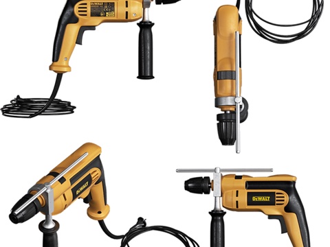  德沃尔特锤钻3d模型 