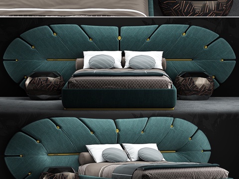  我的设计床3d模型 