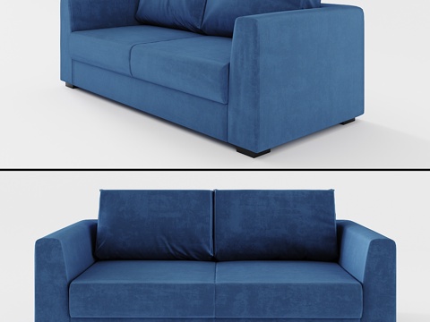  千禧模块化沙发3d模型 