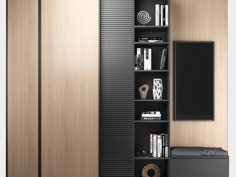  玄关家具组合 683d模型 