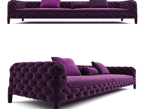  温莎沙发3d模型 