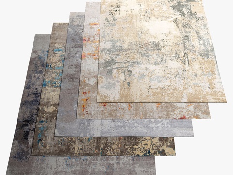  蒂博·范·雷恩地毯_4593d模型 