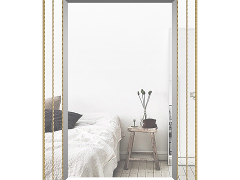  威拉库奇传统斜边装饰镜 GRY3d模型 