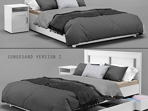  Songesand床宜家版本23d模型 