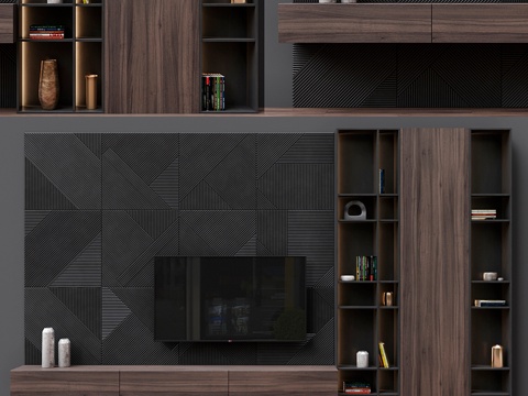  电视区域283d模型 