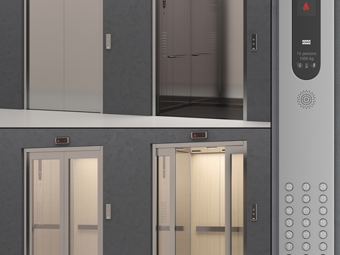  通力MonoSpace 700电梯（KDS 50）3d模型 