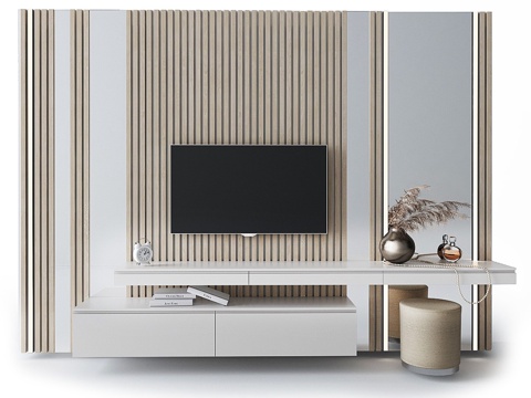  梳妆台与电视柜_23d模型 