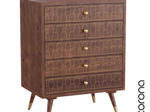  五抽屉穆斯卡特梳妆台 Kare Design3d模型 