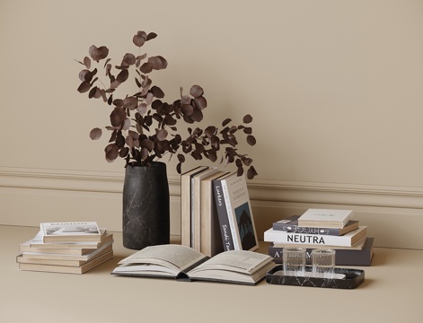 现代饰品摆件su模型