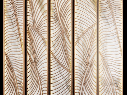  装饰隔断3d模型 