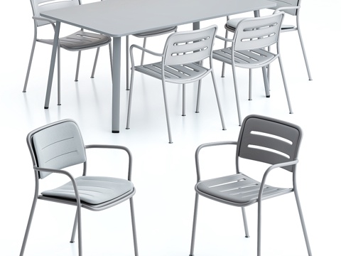  Kettal Village 桌椅套装3d模型 