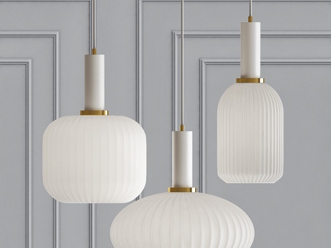  Ferm Living白灯笼灯3d模型 