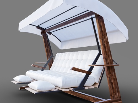  Luna 2600 豪华花园秋千椅3d模型 