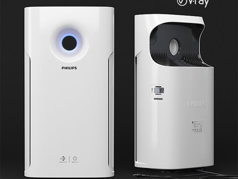  飞利浦 AC3256 空气净化器3d模型 