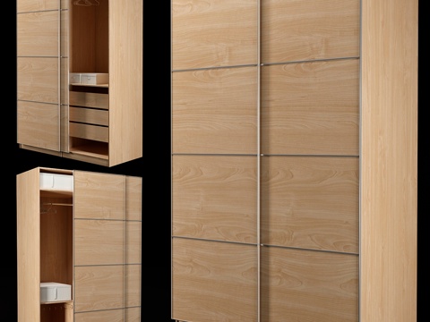  宜家PAX衣柜3d模型 