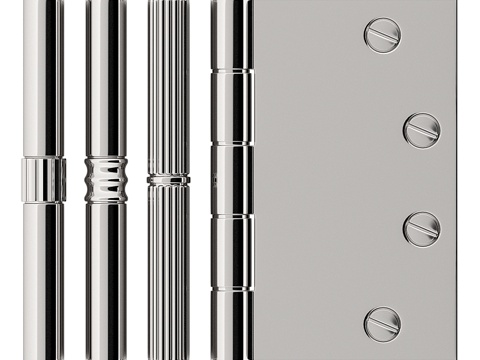  南兹2号门铰链3d模型 