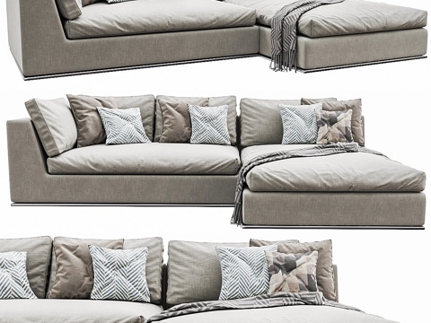  Minotti Hamilton 组合方案 043d模型 