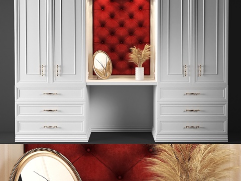  set248 -红色衣柜3d模型 