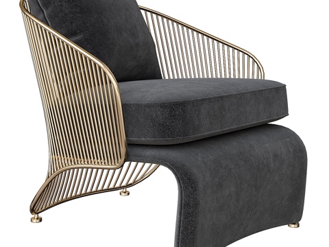  科莱特 - 米诺蒂扶手椅3d模型 