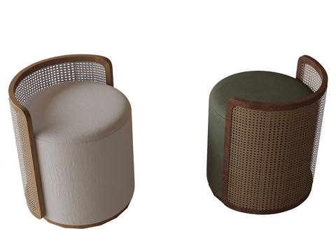 现代梳妆凳 换鞋凳su模型