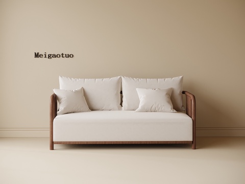  现代双人沙发3d模型 