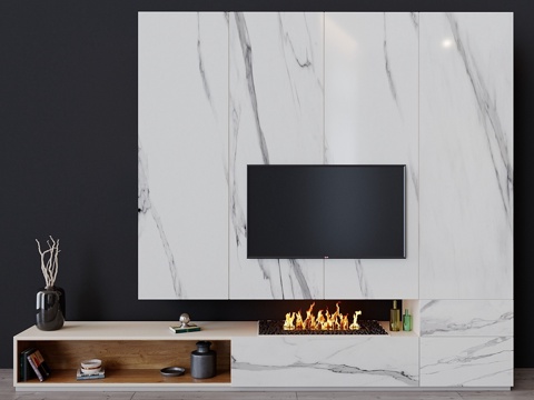  电视机套装463d模型 