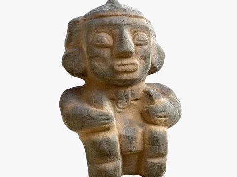  石雕偶像雕塑PBR 3D模型3d模型 