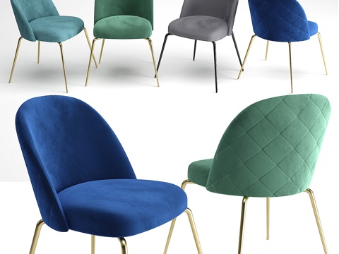  Ivonne 餐椅3d模型 