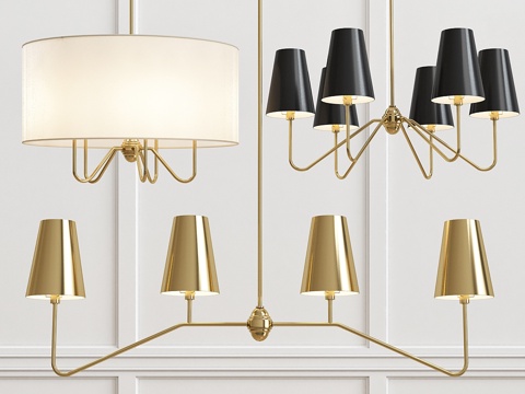  吊灯系列3d模型 