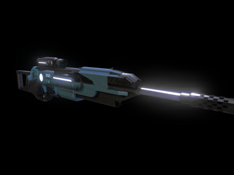  狙击步枪制作中3d模型 