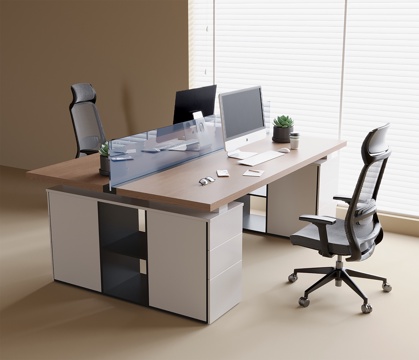  现代办公桌椅 办公椅3d模型 