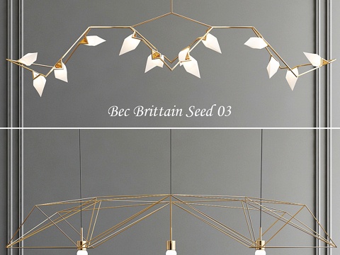  贝克·布里坦 种子与水晶灯3d模型 