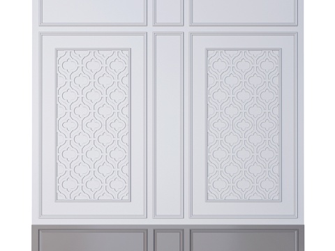  墙面装饰线条3d模型 