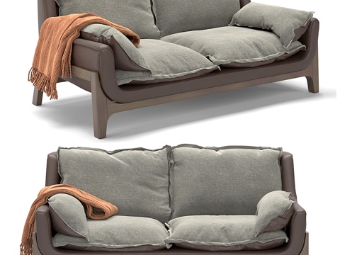  BLEU NATURE Woodnest 沙发3d模型 