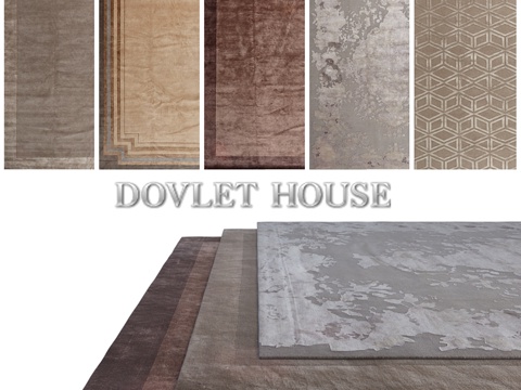  DOVLET HOUSE 地毯套装 5 件 (第 382 部3d模型 