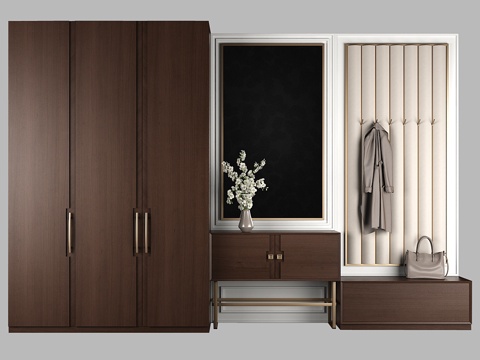  玄关家具组合653d模型 