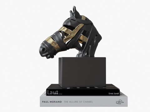  现代艺术马雕塑3d模型 