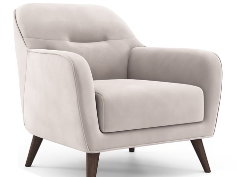  现代简约单人沙发 单人沙发 简约沙发 休闲沙发 客厅沙发 抱3d模型 