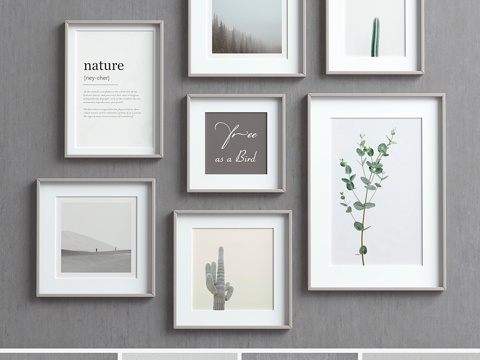  相框套装-883d模型 